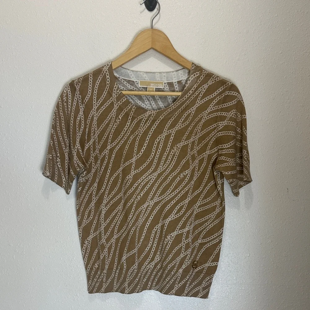 Michael Kors Short Sleeve Top, Size M